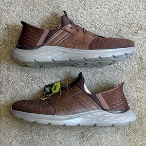 Skechers Men’s Brown Slip-On Casual Loafers